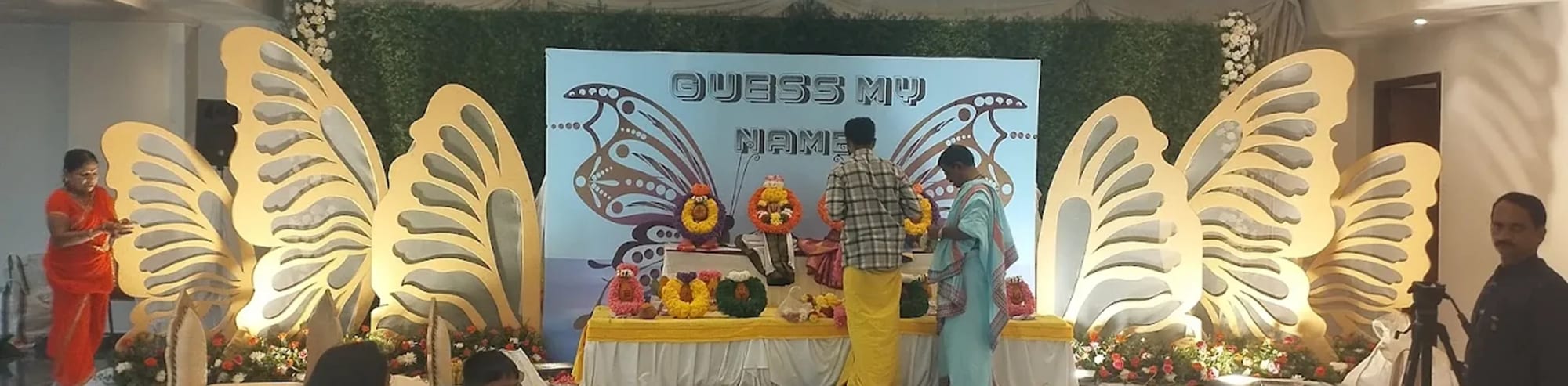 A naming ceremony underway on the main stage